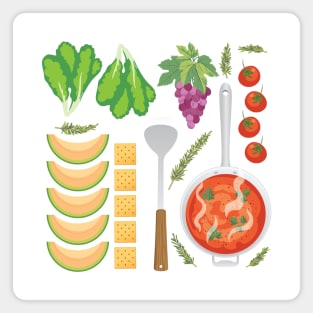 Food Flat Lay Magnet